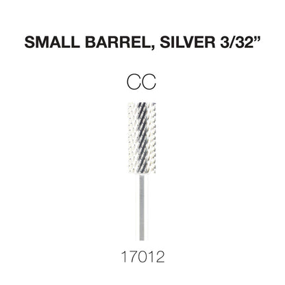 Cre8tion Carbide Small Barrel, Silver 3/32"