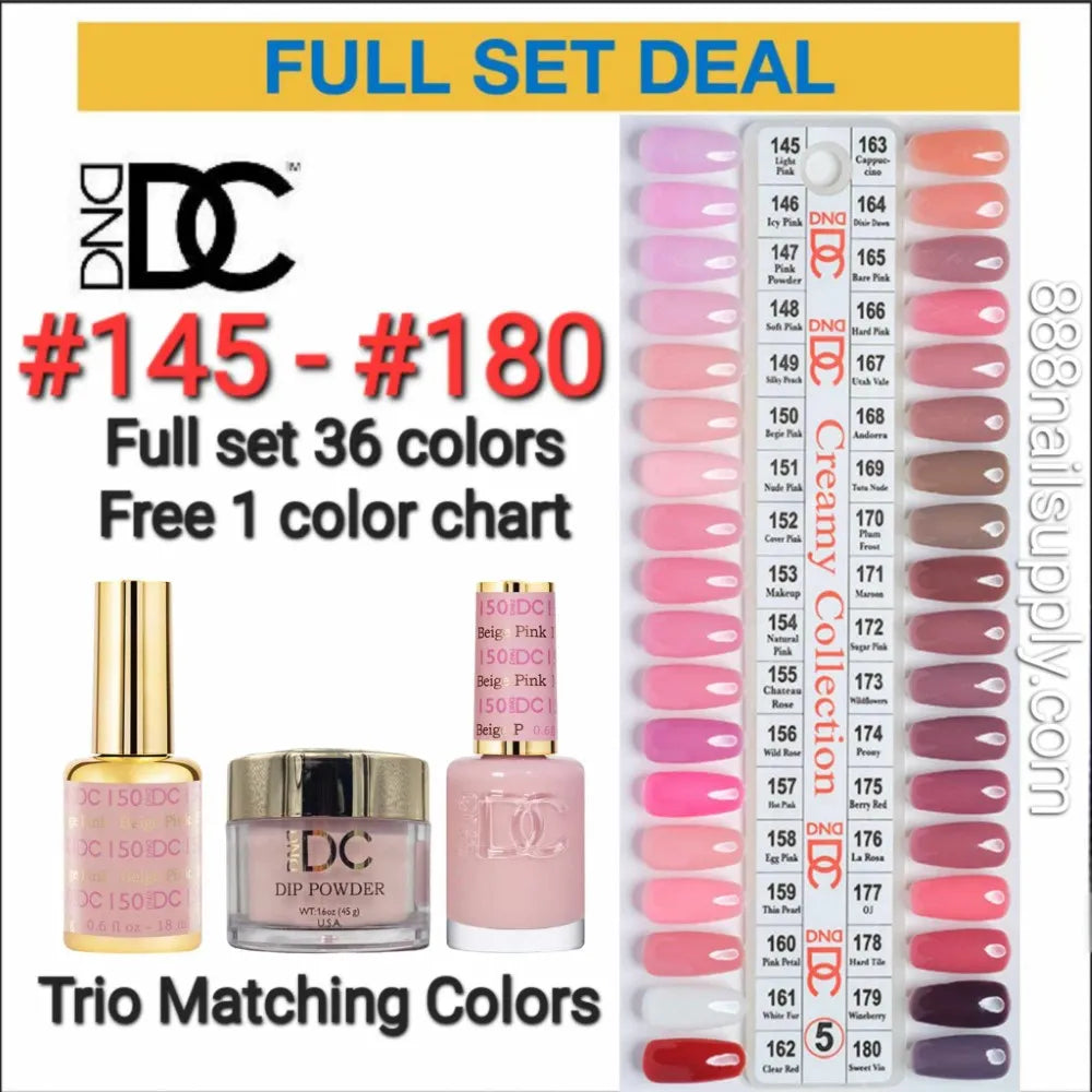 DND DC 3in1 TIP 5 36 Colors (#145 – #180)
