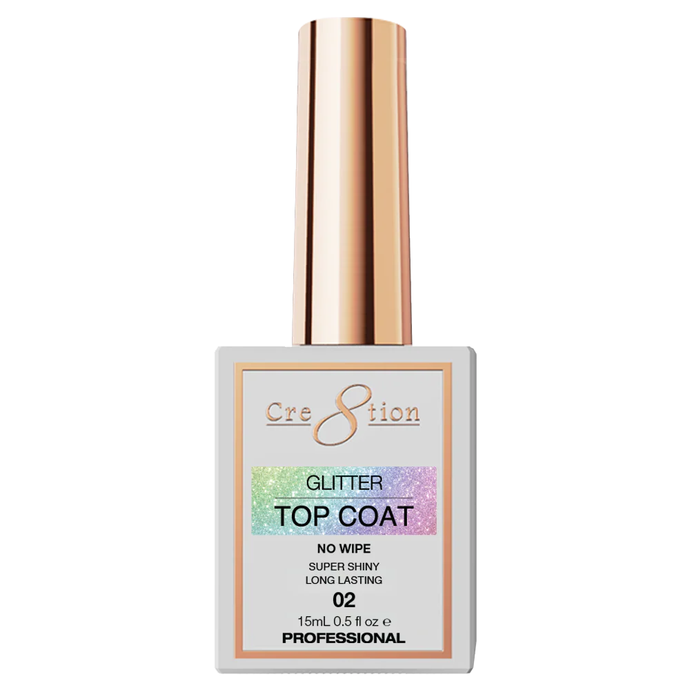 Cre8tion Glitter Top Coat 0.5oz 02