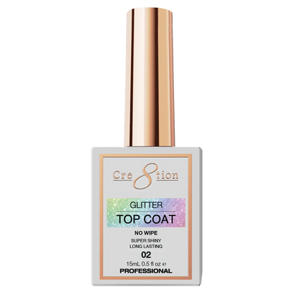 Cre8tion Glitter Top Coat 0.5oz 02