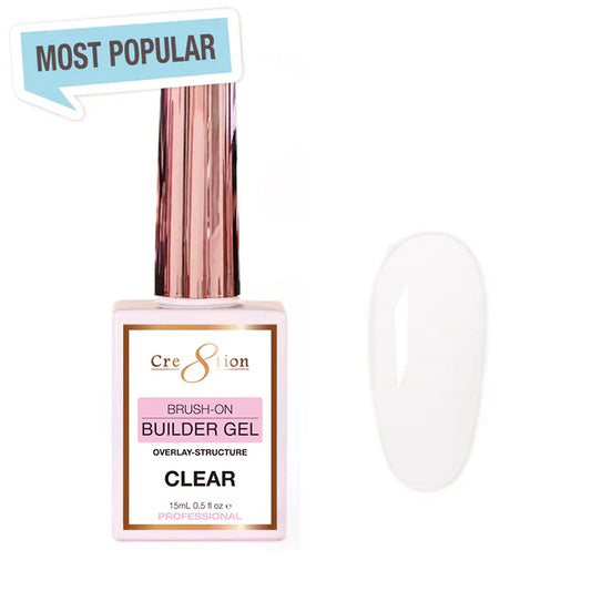 Creation Gel Collection - Overlay/ Brush on Builder 0.5oz 01 Clear