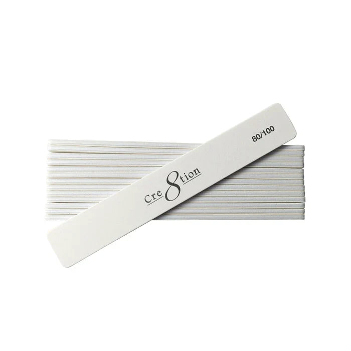 Creation Nail File JUMBO White Sand Grit - USA Standard