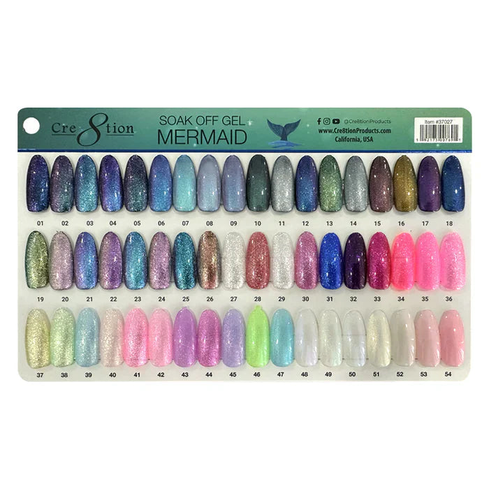 Creation Color Chart -  Mermaid 54 colors