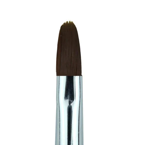 Creation Dark Brown Hair Gel Brush Oval Rhinestone Handle #8
