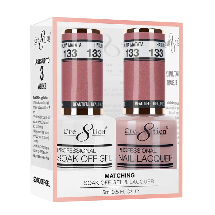Creation Soak Off Gel Matching Pair 0.5oz 133 HAKUNA MATATA