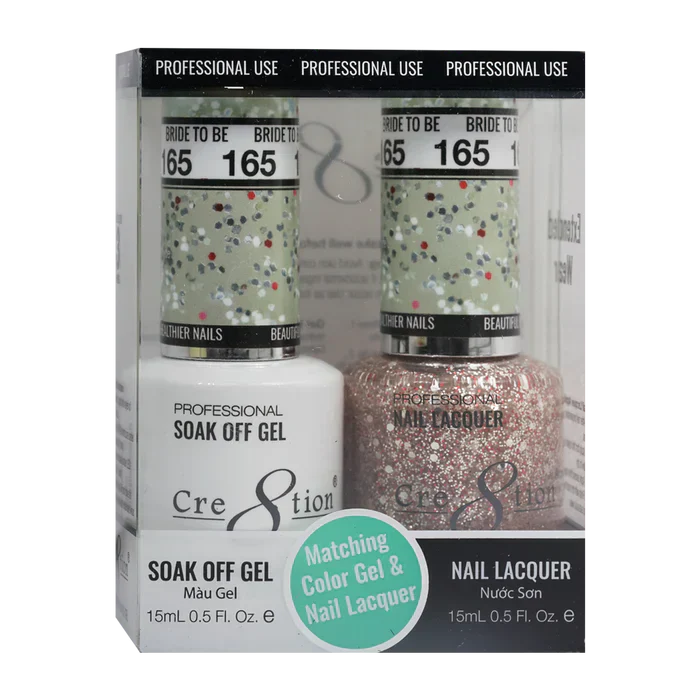 Creation Soak Off Gel Matching Pair 0.5oz 165 BRIDE TO BE