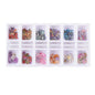 Creation Colorful Design Nail Art Sequins Box 01 12 styles