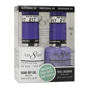 Creation Soak Off Gel Matching Pair 0.5oz 217 RUN THE STREETS