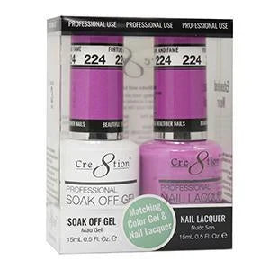 Creation Soak Off Gel Matching Pair 0.5oz 224 FORTUNE AND FAME