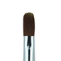 Creation Dark Brown Hair Gel Brush Oval Rhinestone Handle #10