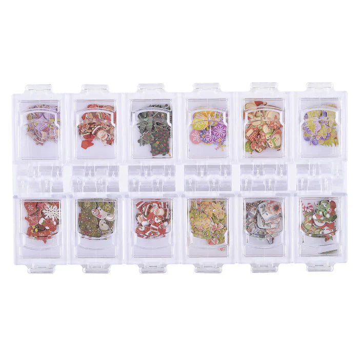 Creation Colorful Design Nail Art Sequins Box 04 12 Styles