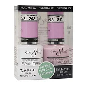 Creation Soak Off Gel Matching Pair 0.5oz 243 KITTY KAT KARMA