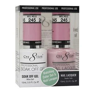 Creation Soak Off Gel Matching Pair 0.5oz 245 WELL HELLO