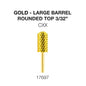 Creation Gold Carbide- Large Barrel-Round Top 3/32" CXX