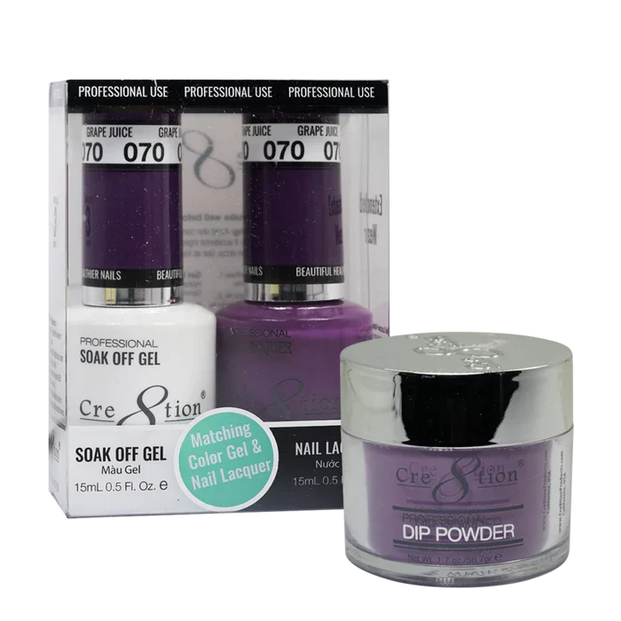 Creation Trio Matching Colors (3pc) - 070 Grape Juice