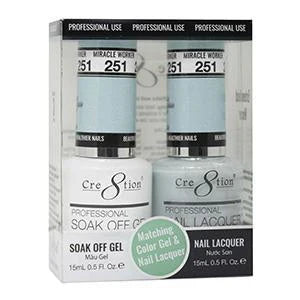 Creation Soak Off Gel Matching Pair 0.5oz 251 MIRACLE WORKER