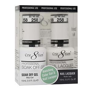 Creation Soak Off Gel Matching Pair 0.5oz 258 SEE THE LIGHT