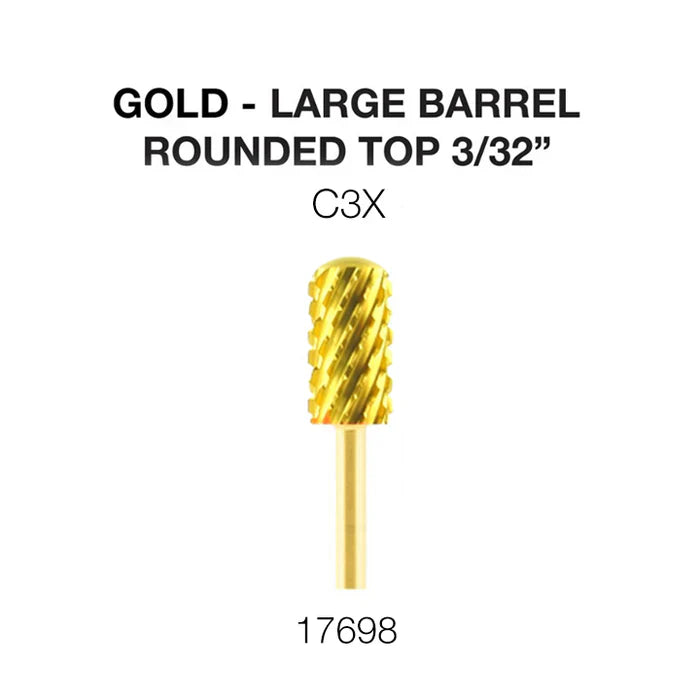 Creation Gold Carbide- Large Barrel-Round Top 3/32" C3X
