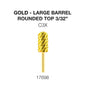 Creation Gold Carbide- Large Barrel-Round Top 3/32" C3X