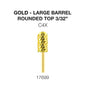 Creation Gold Carbide- Large Barrel-Round Top 3/32" C4X