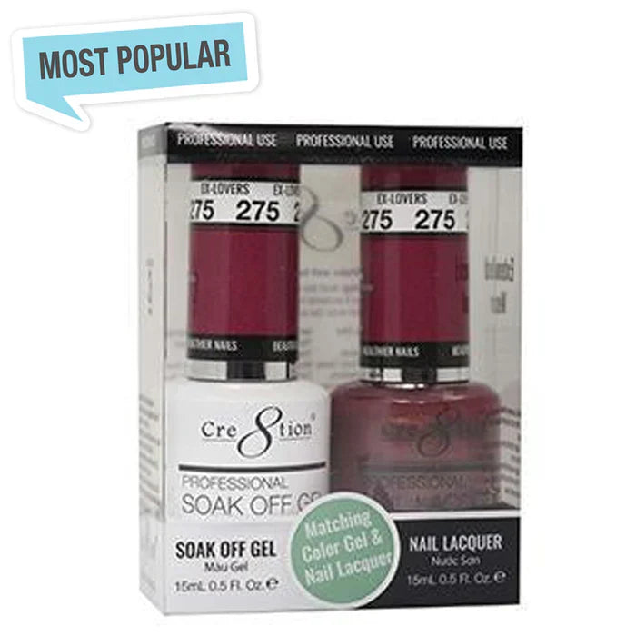 Creation Soak Off Gel Matching Pair 0.5oz 275 EX-LOVERS