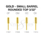 Creation Gold Carbide- Small Barrel-Round Top- 3/32" Set