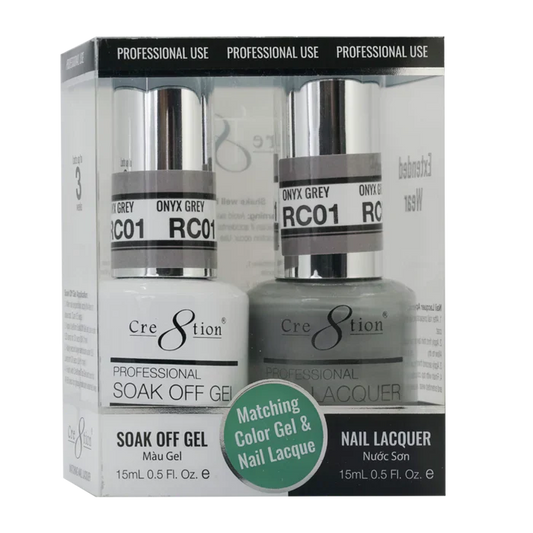 Creation Soak Off Gel Matching Pair Rustic Collection 0.5oz RC01