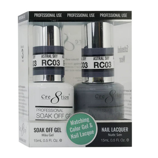 Creation Soak Off Gel Matching Pair Rustic Collection 0.5oz RC03
