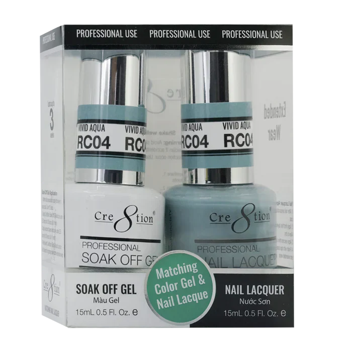 Creation Soak Off Gel Matching Pair Rustic Collection 0.5oz RC04