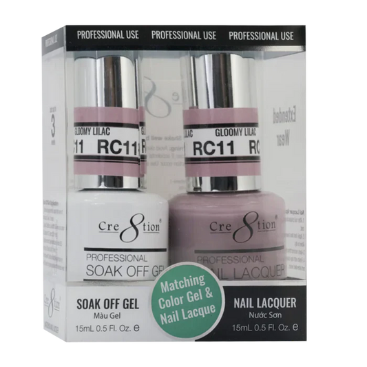 Creation Soak Off Gel Matching Pair Rustic Collection 0.5oz RC11