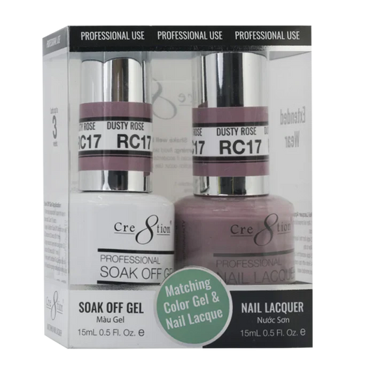 Creation Soak Off Gel Matching Pair Rustic Collection 0.5oz RC17