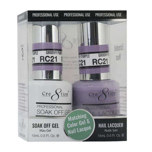 Creation Soak Off Gel Matching Pair Rustic Collection 0.5oz RC21