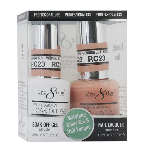 Creation Soak Off Gel Matching Pair Rustic Collection 0.5oz RC23