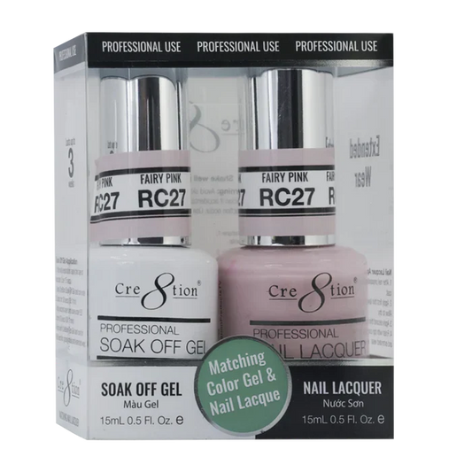Creation Soak Off Gel Matching Pair Rustic Collection 0.5oz RC27