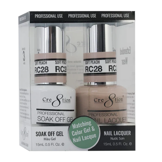 Creation Soak Off Gel Matching Pair Rustic Collection 0.5oz RC28