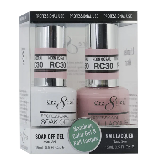 Creation Soak Off Gel Matching Pair Rustic Collection 0.5oz RC30