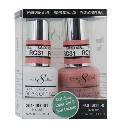 Creation Soak Off Gel Matching Pair Rustic Collection 0.5oz RC31