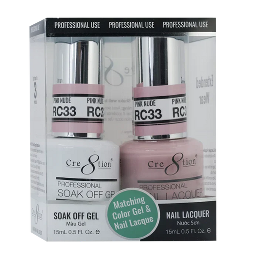Creation Soak Off Gel Matching Pair Rustic Collection 0.5oz RC33