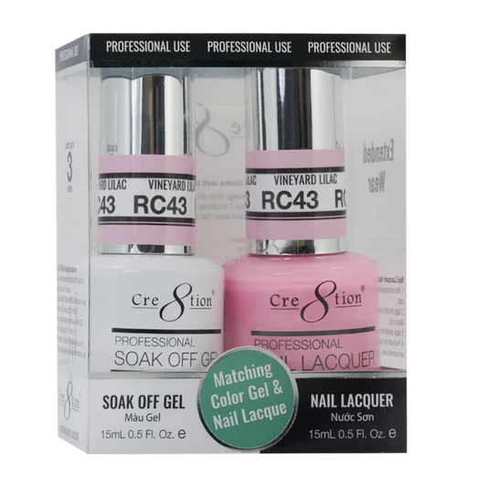 Creation Soak Off Gel Matching Pair Rustic Collection 0.5oz RC43