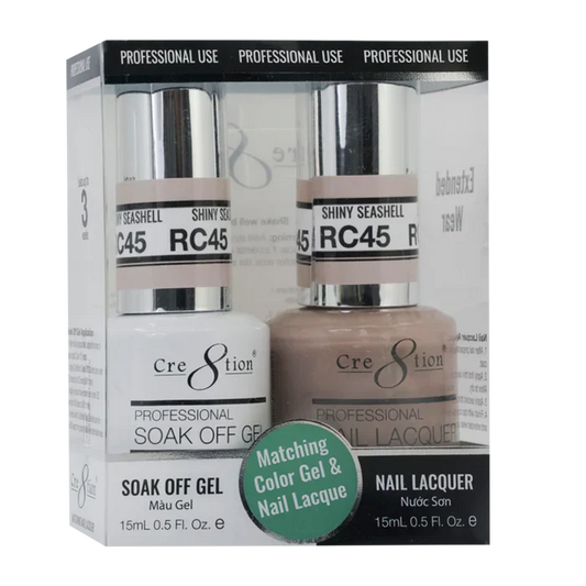 Creation Soak Off Gel Matching Pair Rustic Collection 0.5oz RC45