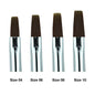 Creation Dark Brown Hair Gel Brush Square Rhinestone Handle set