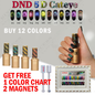 DND 5D Cat Eye Gel  - 12 colors, Free 1 Color Chart, 2 Magnets