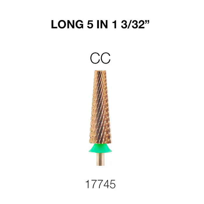 Creation Nail Filing Bit Long 5 in 1 3/32" CC