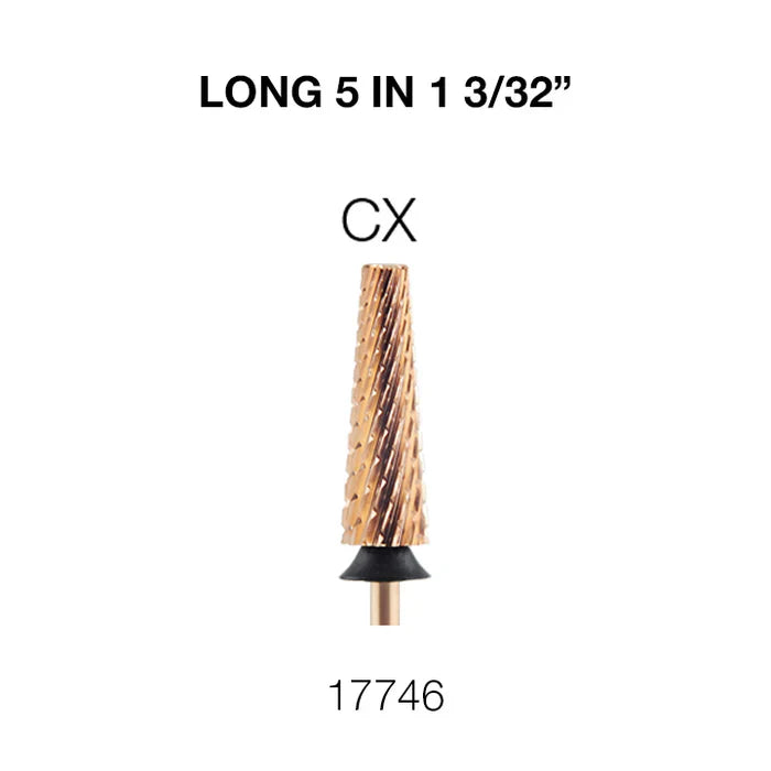 Creation Nail Filing Bit Long 5 in 1 3/32" CX