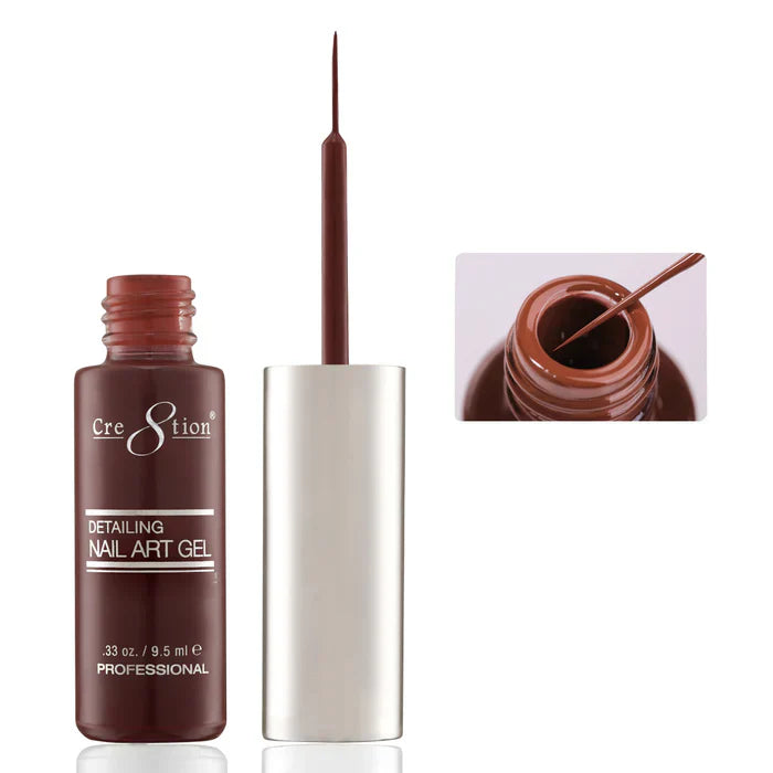 Creation Detailing Nail Art Gel 0.33oz 15 Brown