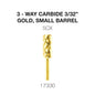 Creation 3-Way Carbide Gold, Small Barrel 3/32" 5CX