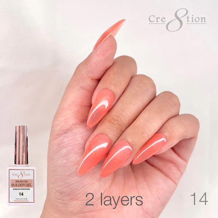 Creation Gel Collection - Overlay/ Brush on Builder 0.5oz 14