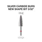 Creation Silver Carbide Burs - New Shape Bit - Fine 3/32'
