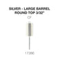 Creation Silver Carbide- Large Barrel-Round Top- 3/32" CF