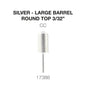 Creation Silver Carbide- Large Barrel-Round Top- 3/32" CC